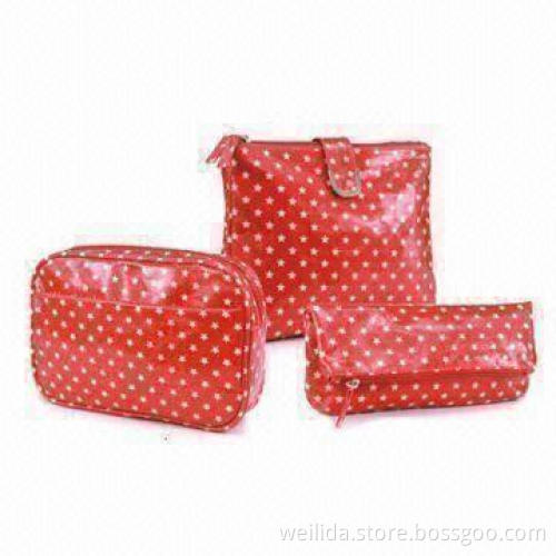 12oz Cotton Canvas Cosmetic Bags with Star Pattern and Special Shape